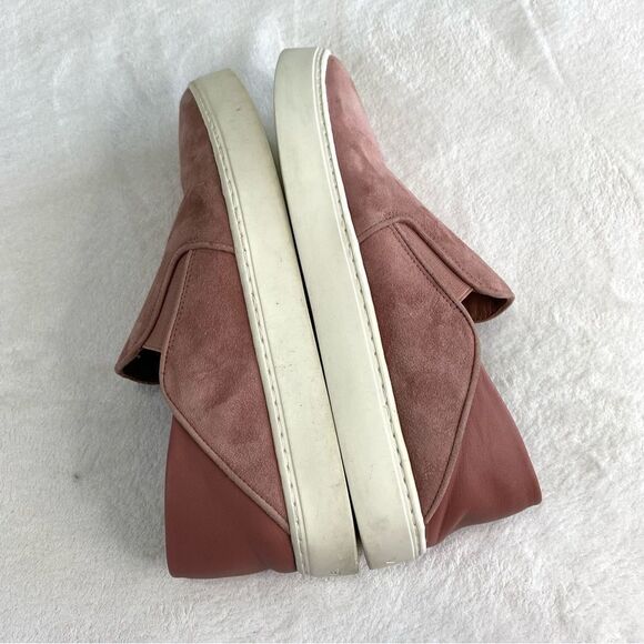 VINCE GARVEY SUEDE SLIP ON SNEAKERS WITH LEATHER FOLD DOWN BACK - Picture 5 of 12